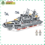 Đồ chơi lắp ghép xếp hình tàu pháo hải quân với 365 chi tiết