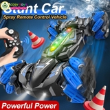 Đồ chơi xe đua đua bánh xoắn thân dài stunt racer xoay 360 độ có điều khiển từ xa 4 chiều cho bé