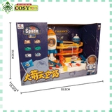 Đồ chơi mô hình bãi đỗ xe không gian nhiều tầng kèm âm thanh và ánh sáng cho bé