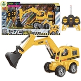 Đồ chơi xe xúc đất công trình mẫu lớn có điều khiển 4 chiều cho bé