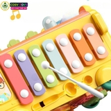 Đồ chơi xe đa năng đập chuột và thả hình khối vận động mẫu mới cho bé