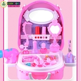 Đồ chơi vali trang điểm 3 trong 1 kèm dụng cụ trang điểm làm đẹp cho bé