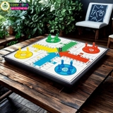 Đồ chơi cờ cá ngựa 3 trong 1 bằng nhựa cao cấp có nam châm hỗ trợ phát triển tư duy cho trẻ