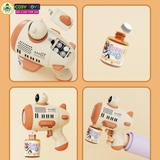 Đồ chơi bắn bong bóng xà phòng mẫu mới chạy pin với 12 ống tạo bong bóng đủ màu sắc cho bé
