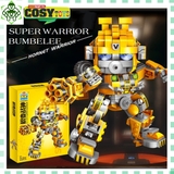 Đồ chơi lắp ghép xếp hình robot biến hình Bumbelee vàng với 510 mảnh ghép, mẫu robot lớn, có cử động được và nhiều chi tiết cho bé