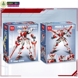 Đồ chơi lắp ghép xếp hình robot Mecha Warior - Universe mẫu mới với kiếm laser 454-457 chi tiết cho bé