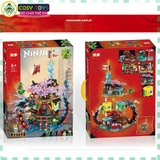 Đồ chơi lắp ghép xếp hình lắp mô hình Tháp rồng đen ninjagô với 1455 chi tiết
