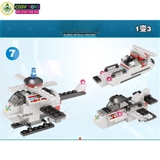 Đồ chơi lắp ghép xếp hình tàu chiến đấu cao cấp 8in1 với mẫu nhỏ 3in1 mẫu mới với 651 mảnh ghép