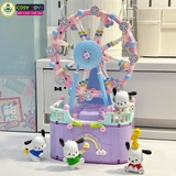 ĐỒ CHƠI LẮP GHÉP XẾP HÌNH HỘP NHẠC XOAY VÒNG QUAY MẶT TRỜI VỚI 874 MẢNH GHÉP