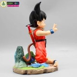 Mô hình DragonBall Goku Kid đứng chào - cao 19cm - ngang 13cm - nặng 450gram - Phụ kiện : tay thay thế