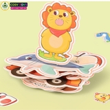 Đồ chơi cuốn sổ ma thuật kèm học liệu bóc dán thông minh cho bé