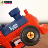 Đồ chơi mô hình 4 trong 1 gồm xe ô tô, tàu hỏa, xe máy bay, xe máy cày có thể tháo lắp được cho bé