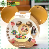 Bộ đồ chơi mô hình các loại đồ ăn nhà bếp với 24 chi tiết, túi đeo dạng hình chuột Mic.key