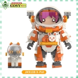 Đồ chơi lắp ghép xếp hình phi hành gia X-pet X-Plant với 488 chi tiết