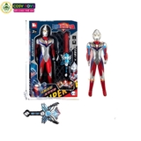 Đồ chơi mô hình siêu nhân cỡ lớn kèm kiếm, có nhạc và đèn cho bé