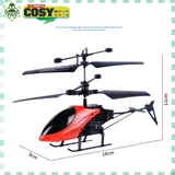 Đồ chơi máy bay trực thăng có điều khiển 4 chiều có pin sạc và đèn cho bé