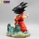 Mô hình DragonBall Goku Kid đứng chào - cao 19cm - ngang 13cm - nặng 450gram - Phụ kiện : tay thay thế
