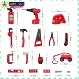 Đồ chơi xe cứu hỏa đa năng kèm 33 dụng cụ chữa cháy cho bé