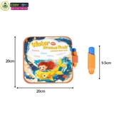 Đồ chơi cuốn sổ ma thuật kèm học liệu bóc dán thông minh cho bé