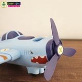 Đồ chơi mô hình 4 trong 1 gồm xe ô tô, tàu hỏa, xe máy bay, xe máy cày có thể tháo lắp được cho bé