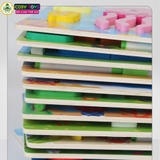 Đồ chơi tranh gỗ ghép theo chủ đề kèm bút và bảng viết, làm bằng gỗ thông an toàn cho bé