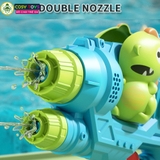 Đồ chơi ống súng nước hai tia phun xa cùng mẫu hoạt hình dễ thương cho bé