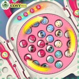 Đồ chơi va li câu cá bằng nam châm hoặc móc, có đèn và nhạc và đĩa xoay cho bé