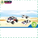 Đồ chơi lắp ghép xếp hình tàu chiến 8 trong 1 với 714 mảnh ghép cho bé