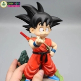 Mô hình DragonBall Goku Kid đứng chào - cao 19cm - ngang 13cm - nặng 450gram - Phụ kiện : tay thay thế