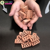 Đồ chơi xây nhà biệt thự mini bằng gạch và sơn màu với 160 chi tiết cho bé