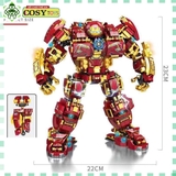 Đồ chơi lắp ghép xếp hình bộ giáp Steel Mecha của Iron Man với 1595 mảnh ghép