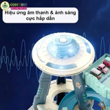 Đồ chơi đường hầm vũ trụ kèm xe ô tô cùng hiệu ứng đèn và nhạc cho bé
