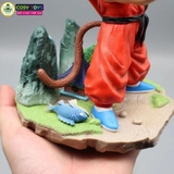 Mô hình DragonBall Goku Kid đứng chào - cao 19cm - ngang 13cm - nặng 450gram - Phụ kiện : tay thay thế