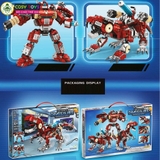 Đồ chơi lắp ghép xếp hình khủng long robot mẫu 3 trong 1 với 811-858 chi tiết