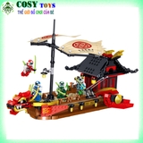 Đồ chơi lắp ghép xếp hình thuyền rồng Ninjago chiến đấu cỡ lớn mới nhất với hơn 705 pics