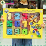 Đồ chơi robot lắp ghép từ các con số 0-9 cho bé