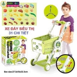 Đồ chơi xe đẩy siêu thị 31 chi tiết  cao cấp cho bé nhập vai mua sắm