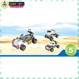 Đồ chơi lắp ghép xếp hình tàu chiến 8 trong 1 với 714 mảnh ghép cho bé