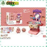 Đồ chơi vali đựng dụng cụ trang điểm 3 trong 1 với 27 chi tiết cho bé