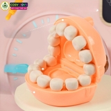 Đồ chơi đất nặn tập làm nha sỹ khám răng cho bé