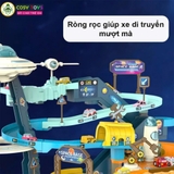 Đồ chơi đường hầm vũ trụ kèm xe ô tô cùng hiệu ứng đèn và nhạc cho bé