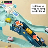Đồ chơi đường hầm vũ trụ kèm xe ô tô cùng hiệu ứng đèn và nhạc cho bé