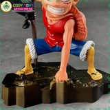 Mô hình OnePiece Luffy cầm cờ bang siêu chất cao 18cm nặng 300g , Figure OnePiece - có hộp đẹp