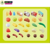 Đồ chơi xe đẩy siêu thị 31 chi tiết  cao cấp cho bé nhập vai mua sắm