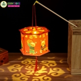 Đồ chơi lồng đèn trung thu đủ mẫu nhân vật có đèn họa tiết cho bé