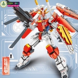 Đồ chơi lắp ghép xếp hình robot Mecha Warior đỏ xanh với 711-753 chi tiết cho bé