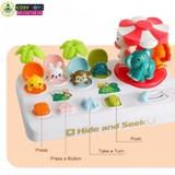 Đồ chơi vòng quay bất ngờ lật mở 2 trong 1 vui nhộn, sáng tạo và tư duy dành cho các bé từ 1-3 tuổi trở lên