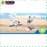 Đồ chơi lắp ghép xếp hình tàu chiến 8 trong 1 với 714 mảnh ghép cho bé