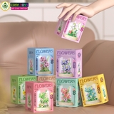 Đồ chơi lắp ghép xếp hình đóa hoa nghệ thuật (mẫu mới) đủ màu sắc với 168-308 chi tiết