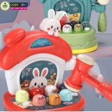 Đồ chơi đập chuột thỏ có nhạc và đèn cho bé